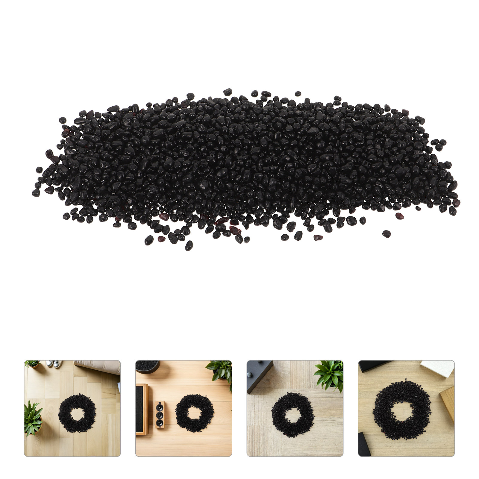 Aquarium Fish Black - Siyah Çakıl Akvaryum Dekorasyonu, Balıklar İçin