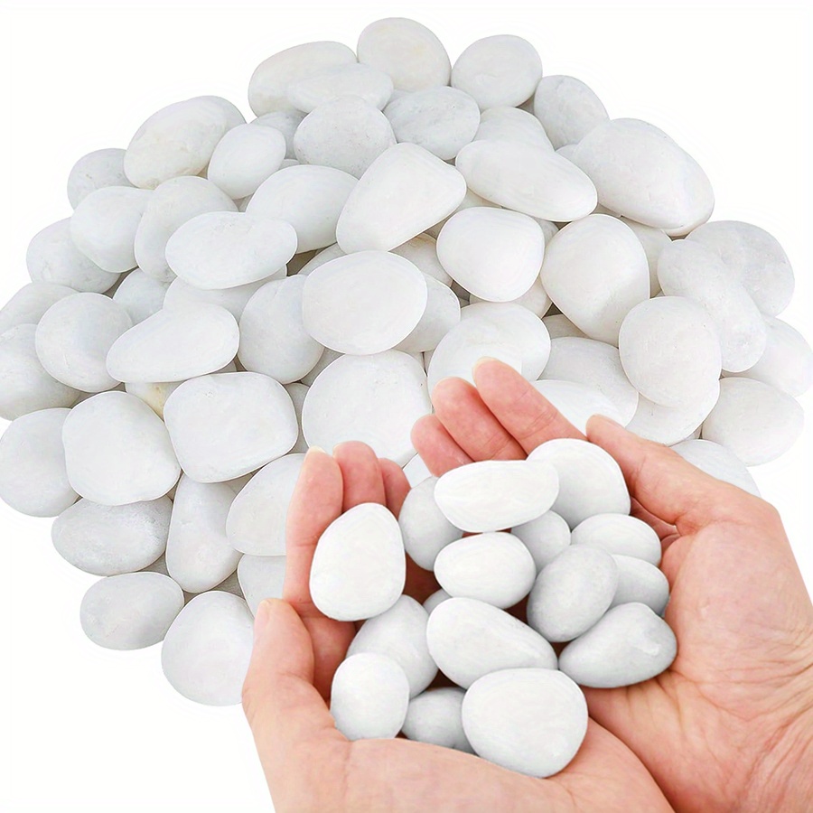 Aquarium Fish Fishing - 200/400g Beyaz Yüksek Parlaklıkta Doğal Çakıl