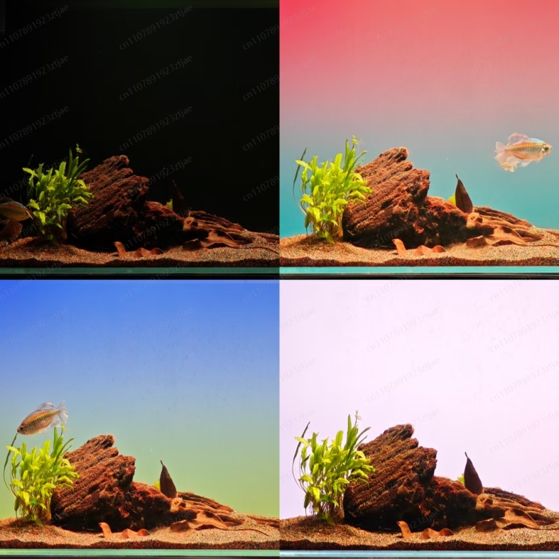 Aquarium Fish Black - Siyah Akrilik Akvaryum Arka Plan Işık