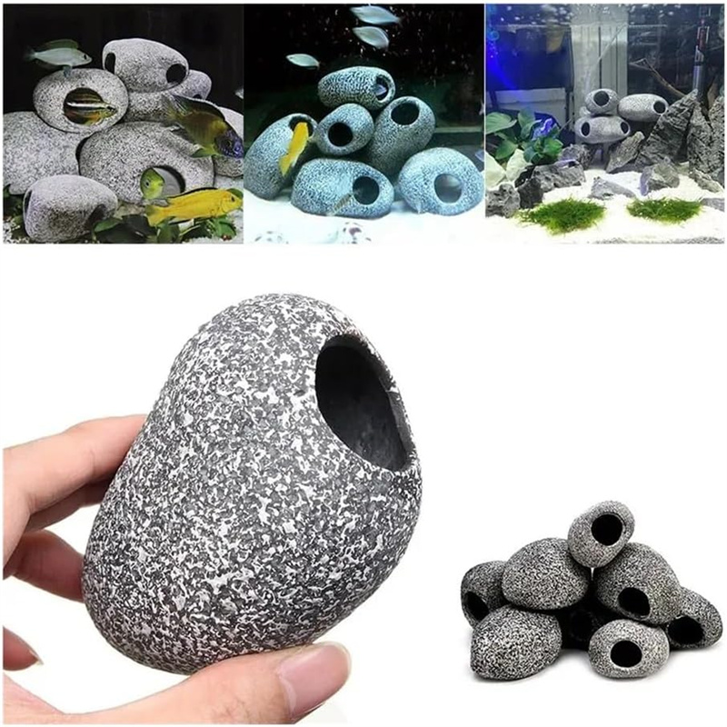 1/2 Adet Akvaryum Cichlid Taşı - Aquarium Fish Hide incelemesi ve fiyatı