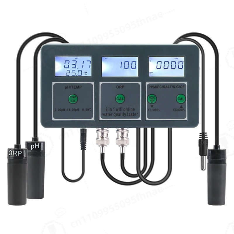 WiFi Dijital PH ORP TDS EC Tuz - Aquarium Fish In Online incelemesi ve fiyatı